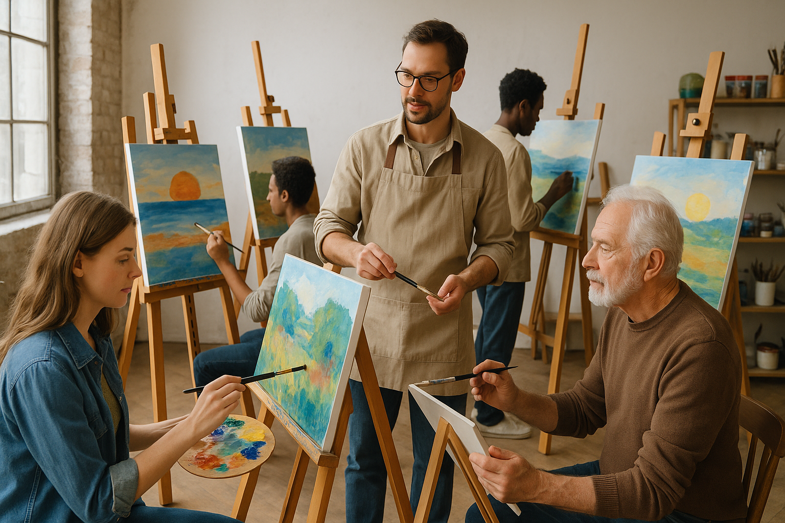 Art studio interior